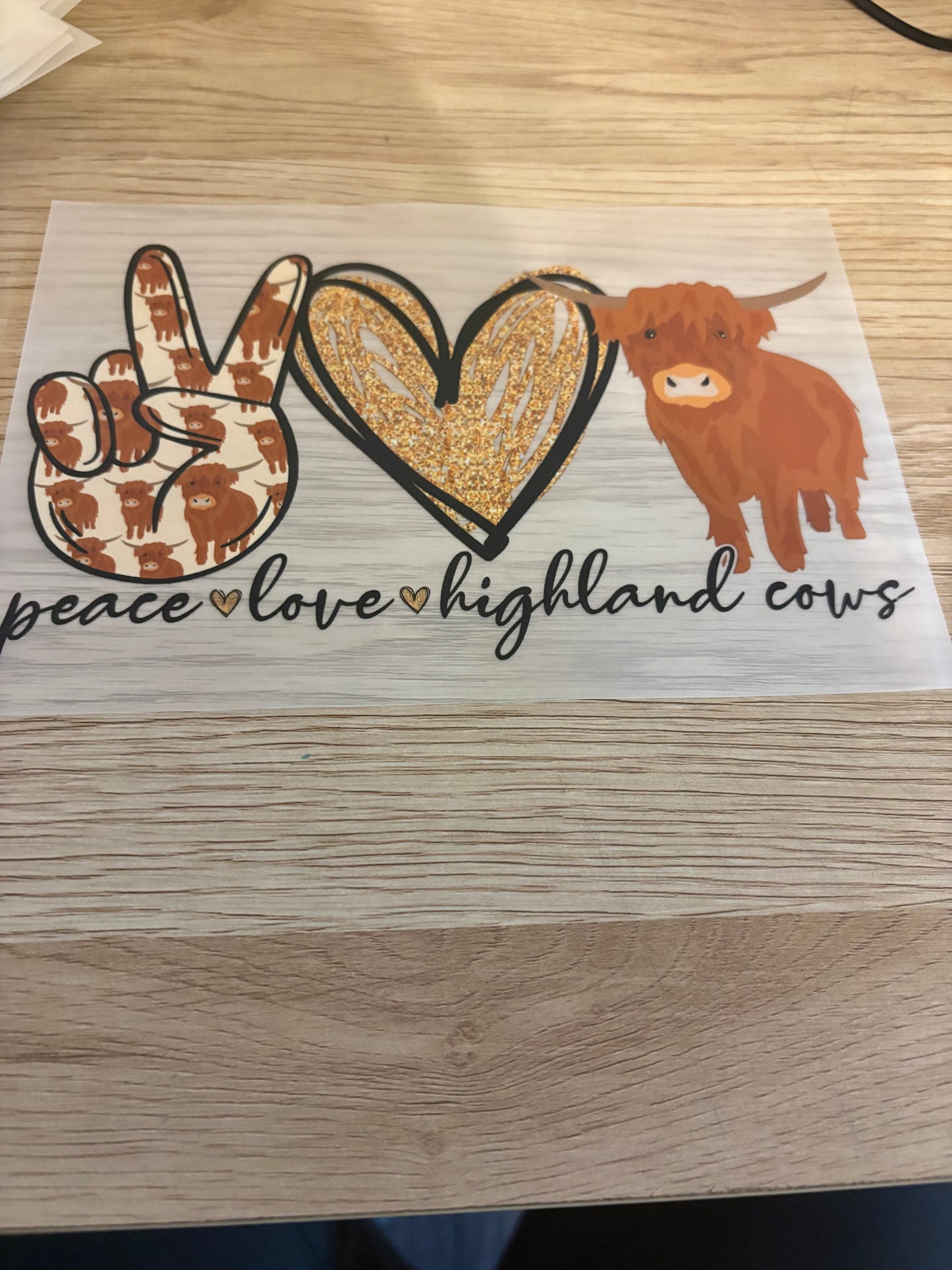 Peace Love Iron-On Transfer