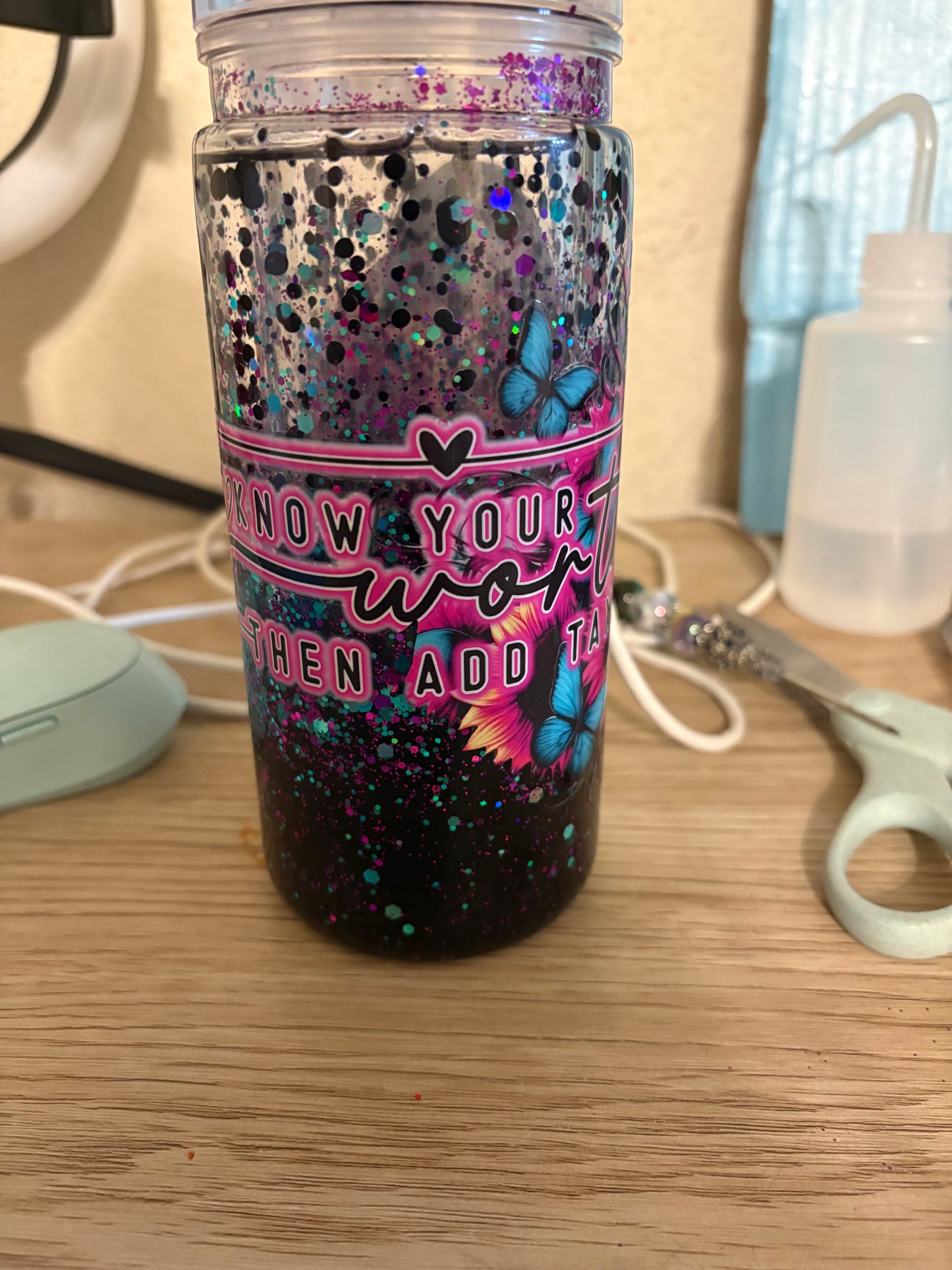 20 oz snow globe tumbler