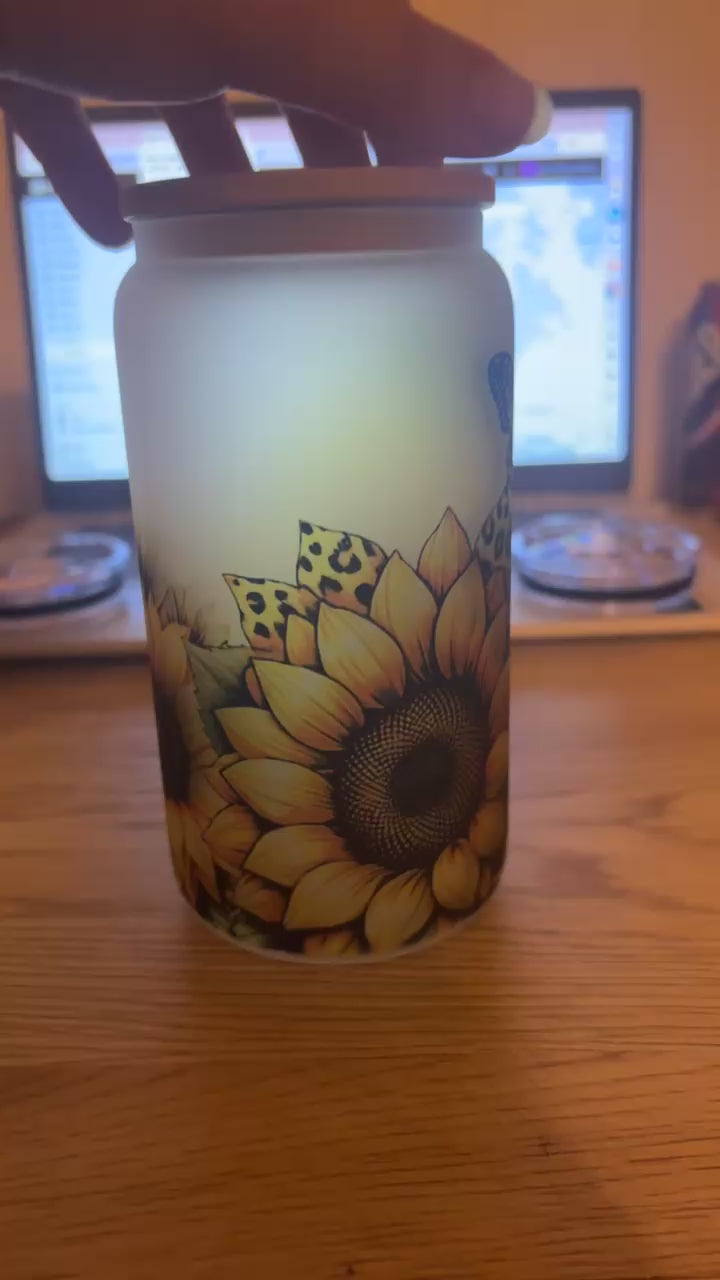 16 oz glass tumbler