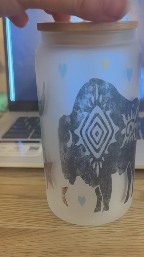 16 oz glass tumbler