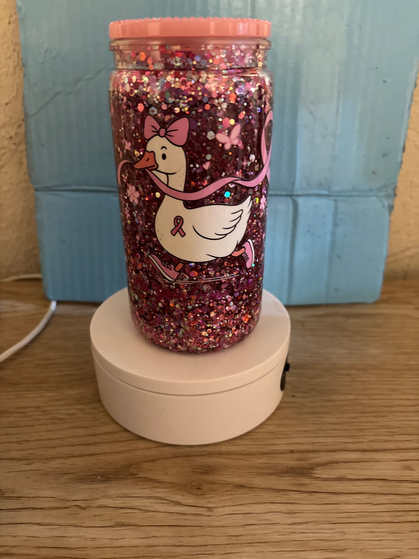 16oz snow globe tumbler