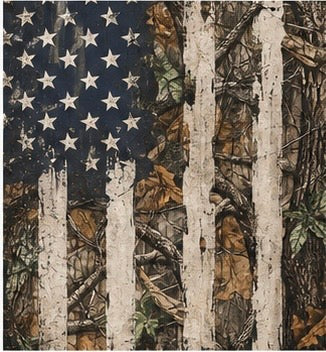 Camo American Flag 20 oz Sublimation Tumbler