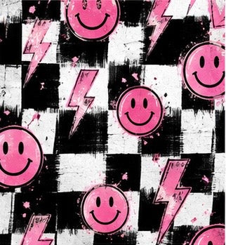 Smiley Face & Lightning Bolt 20 oz Sublimation Tumbler