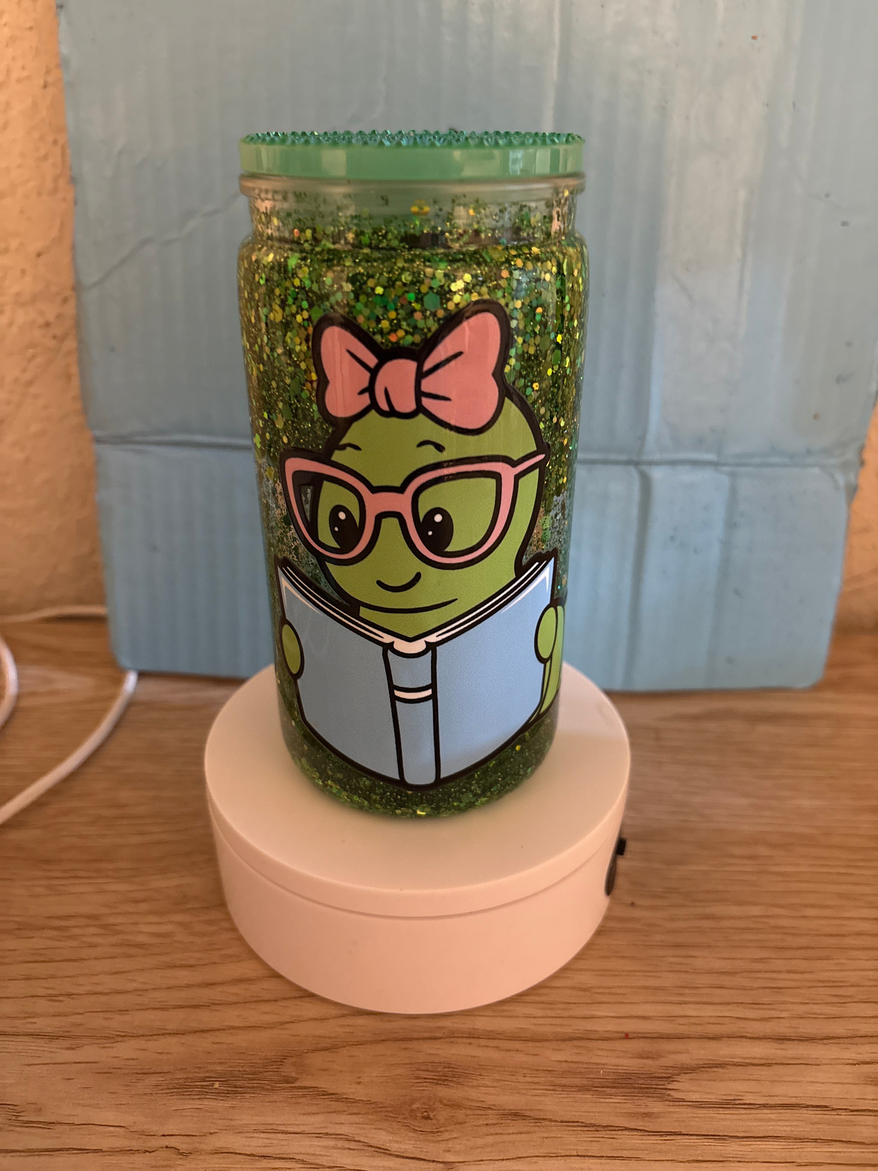 16 oz snow globe tumbler!