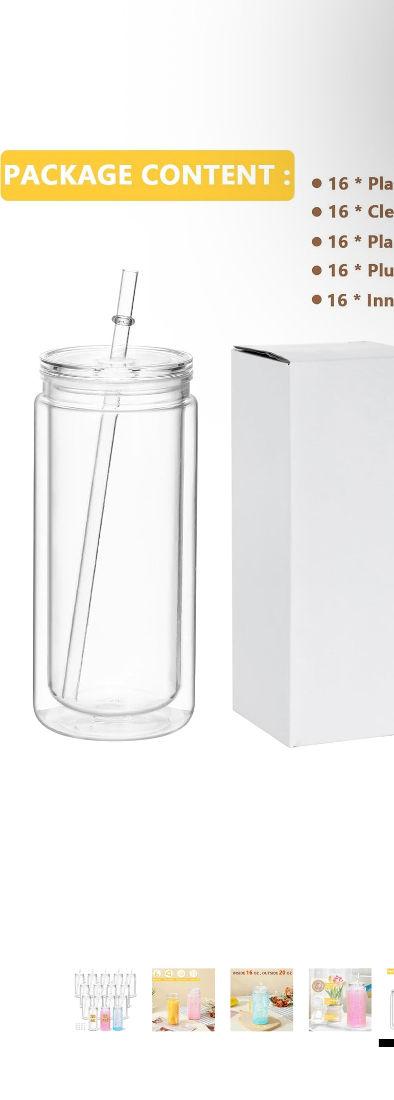20 oz snow globe tumbler