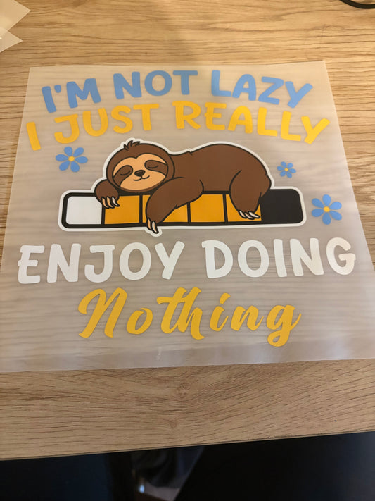 I’m not lazy iron in transfer