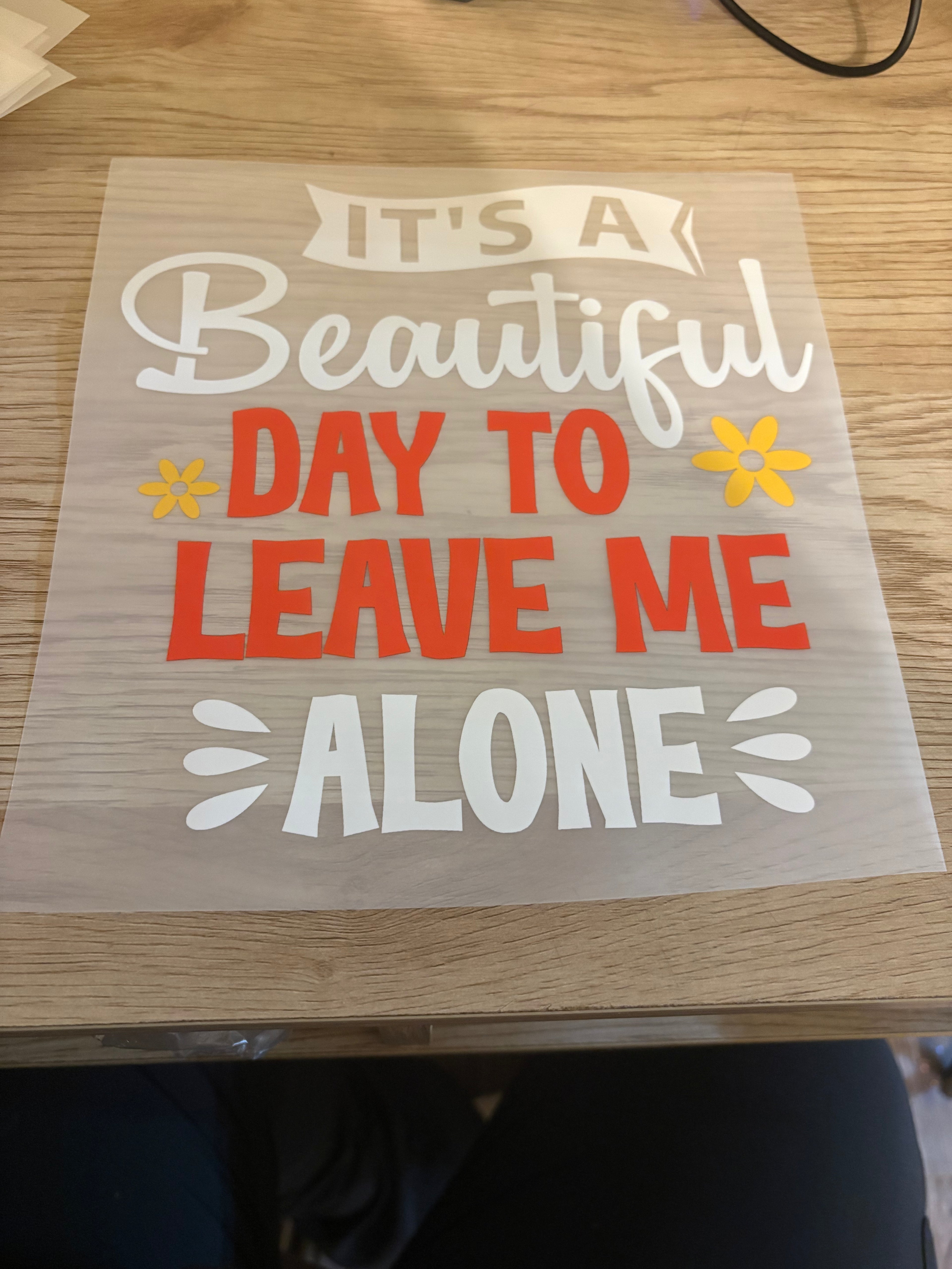 It's A Beautiful Iron-On Transfer