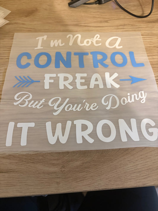 I'm Not Iron-On Transfer