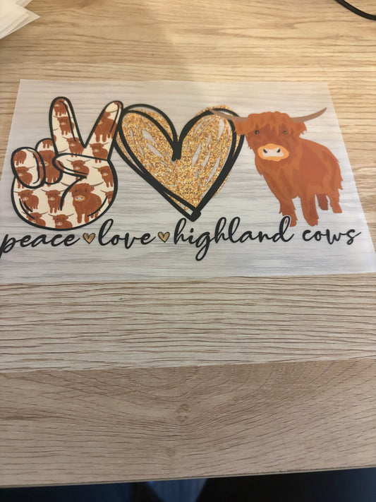 Peace Love Iron-On Transfer