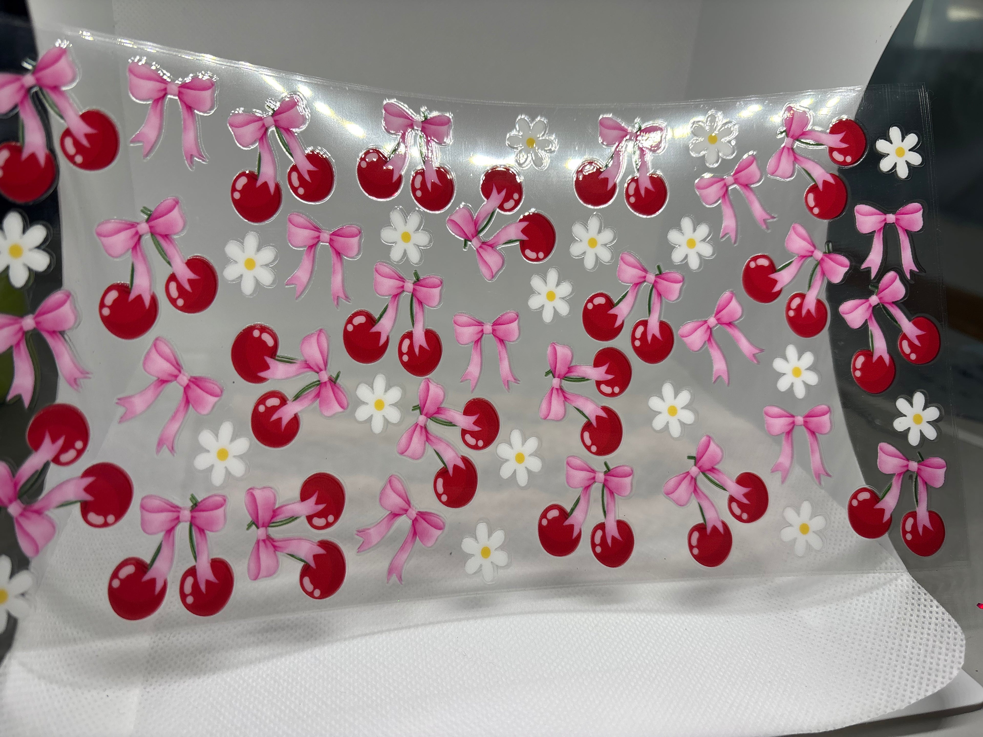 Pink lava cherries