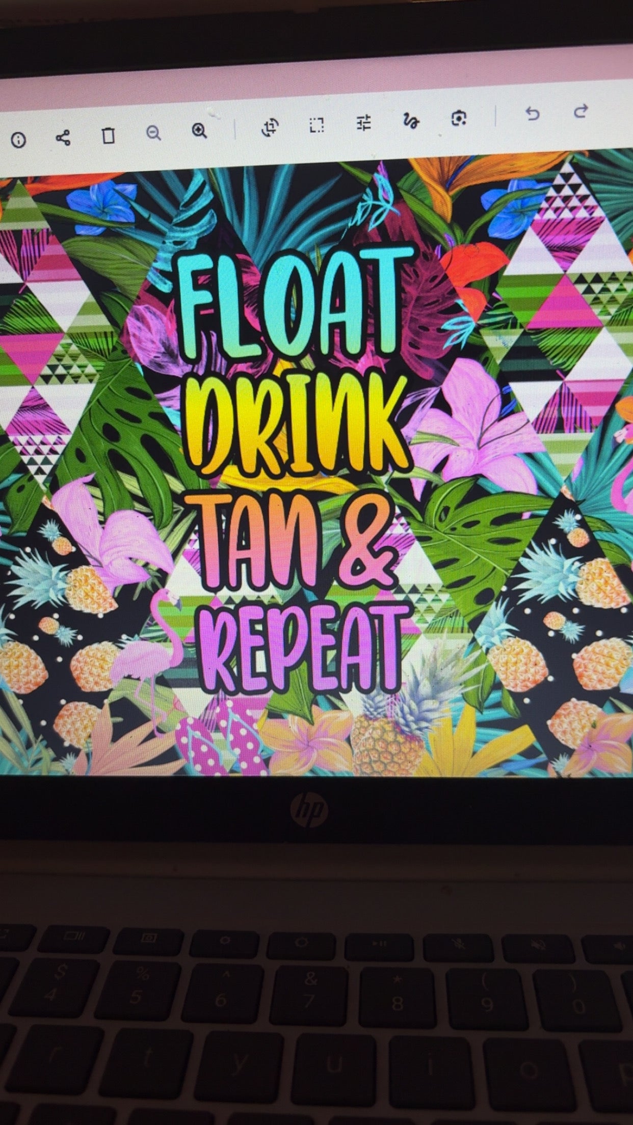 20 oz Sublimation Tumbler – Float Drink Tan Repeat