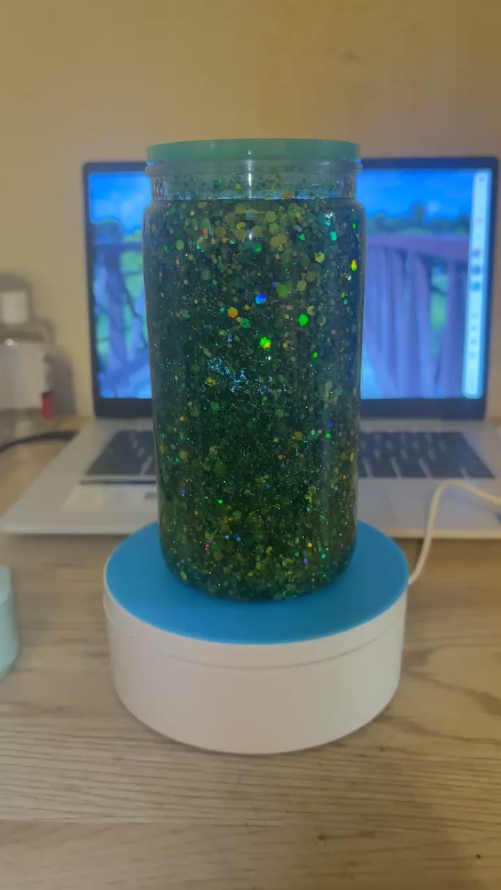 16 oz snow globe tumbler!