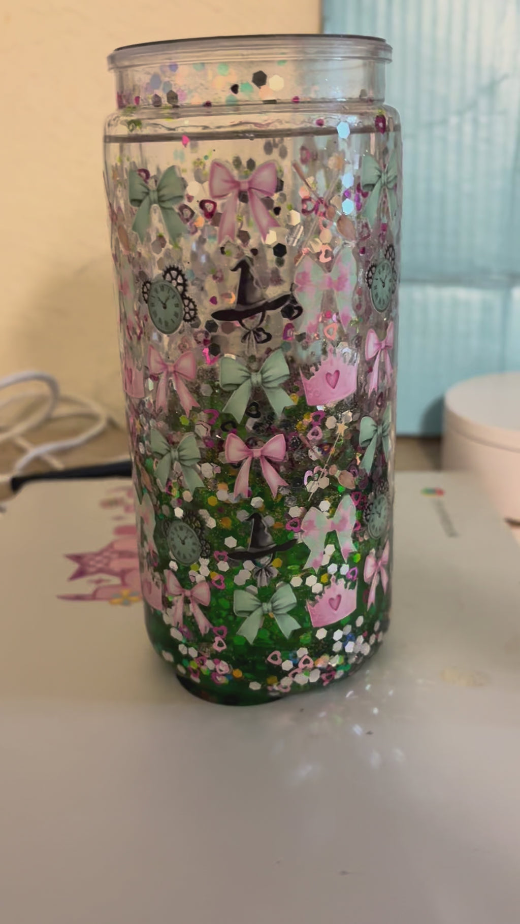 20 oz snow globe tumbler