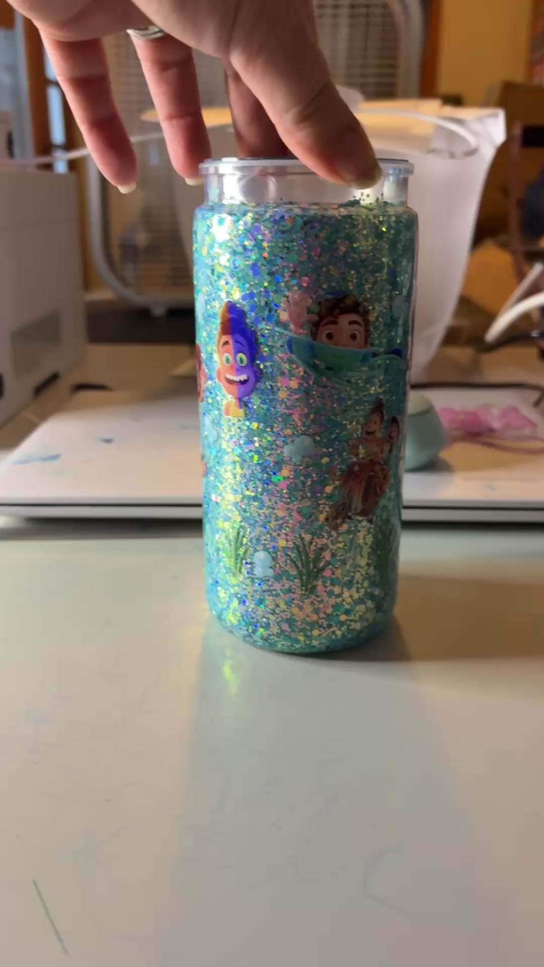 20oz snow globe tumbler