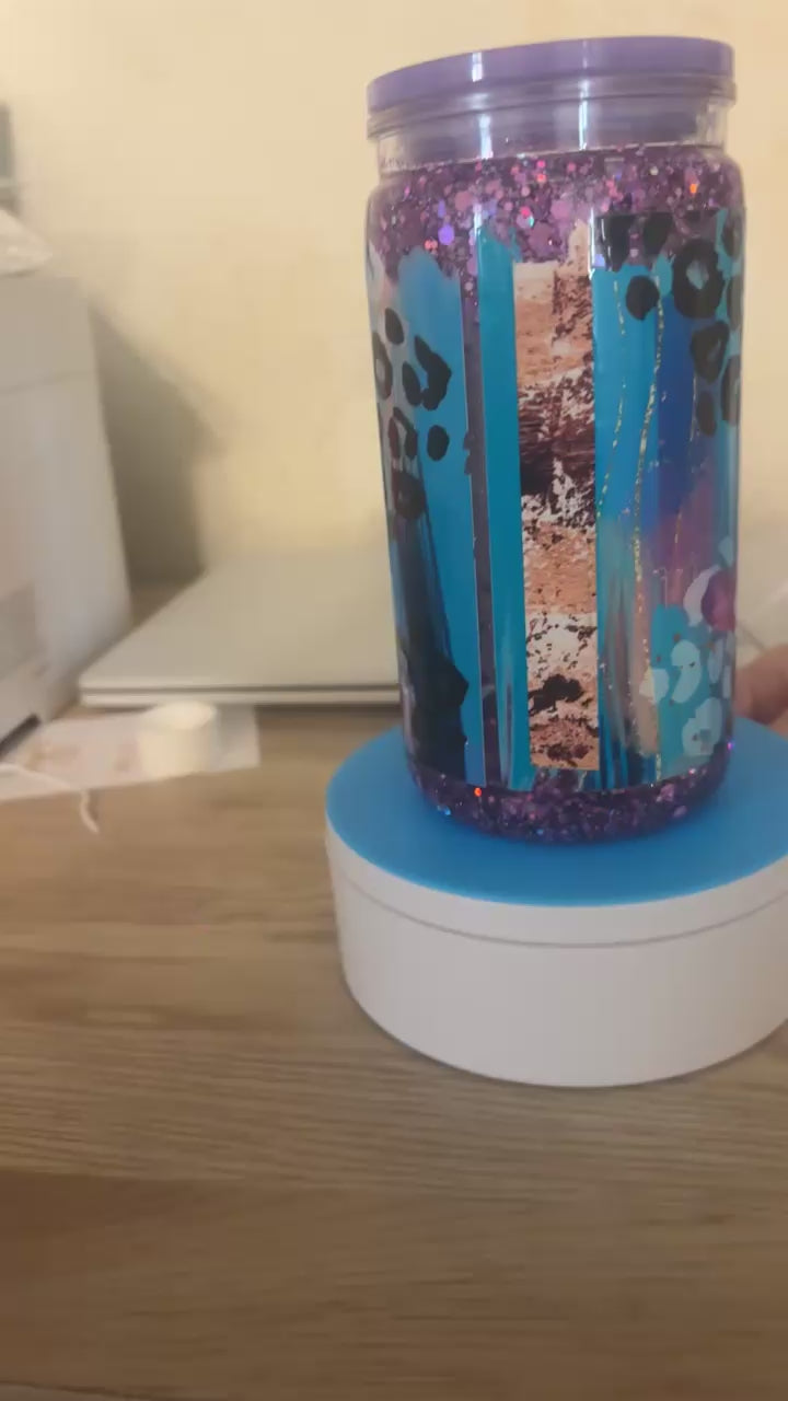 16 oz snow globe tumbler