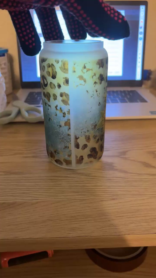 16 oz glass tumbler