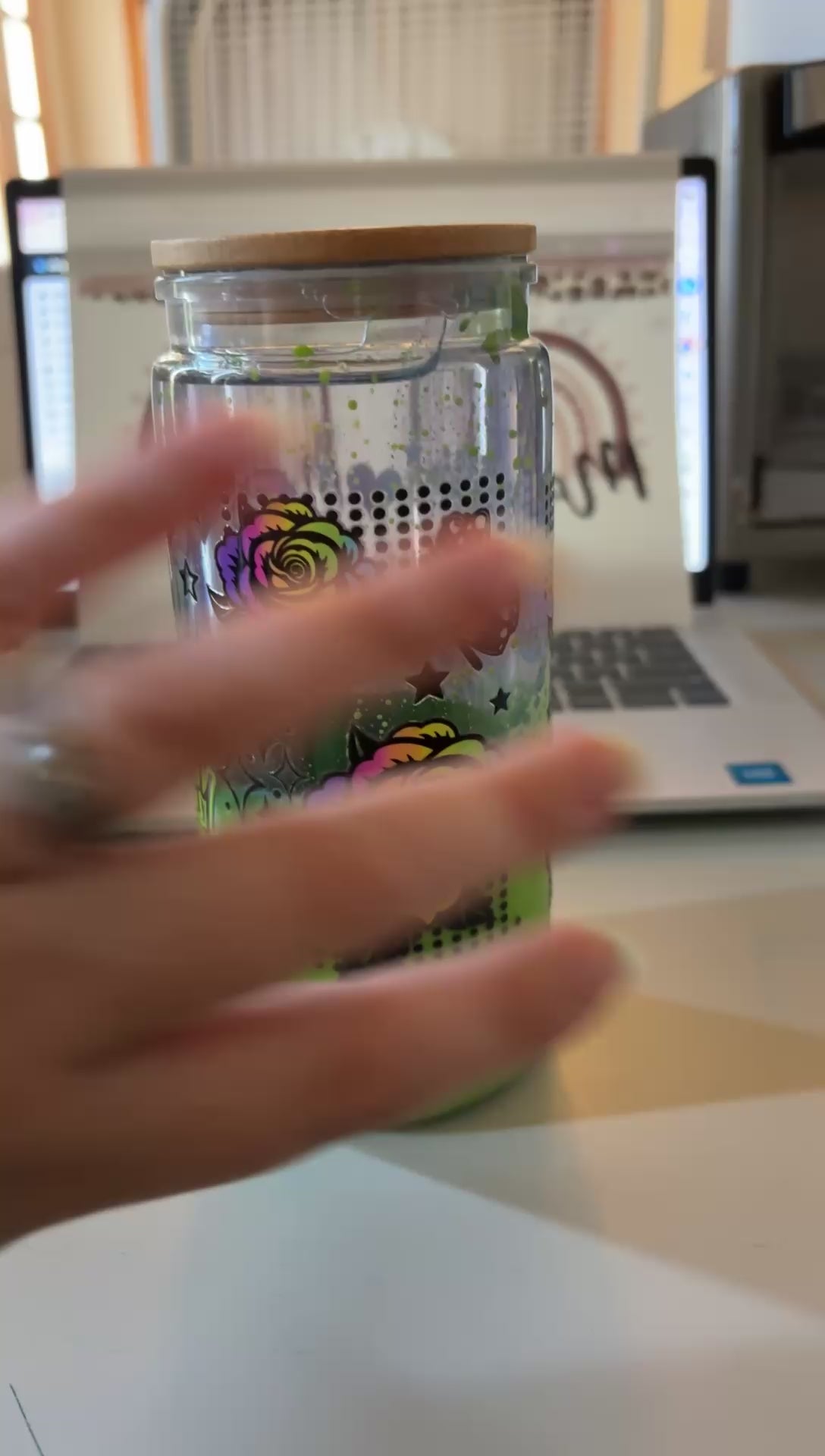 20oz snow globe tumbler