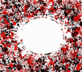 Red black and white border