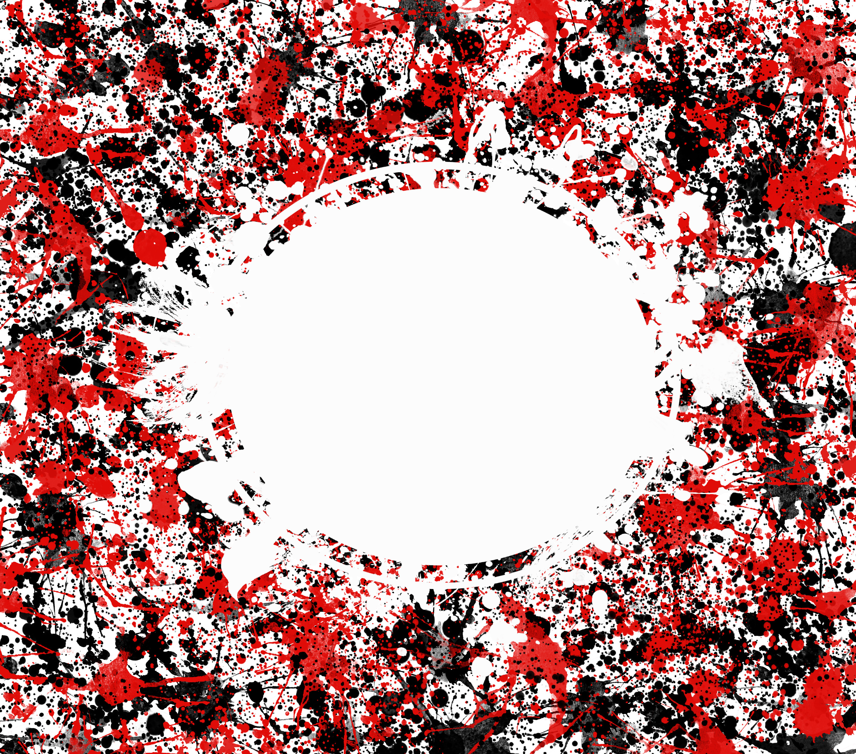 Red black and white border